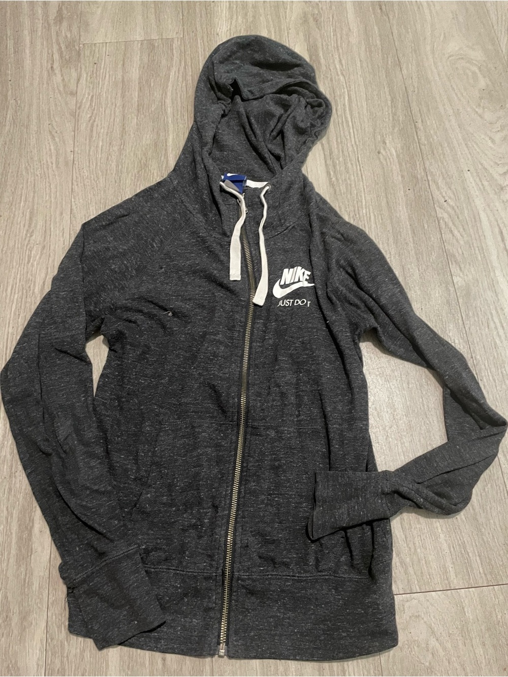 Nike Women’s Charcoal Full-Zip Hooded Sweatshirt